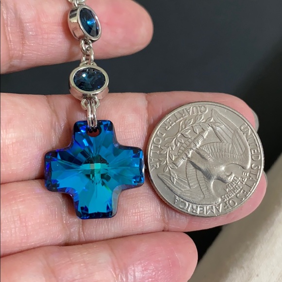 🖤NEW💕Blue Crystal bag charm - Picture 6 of 8